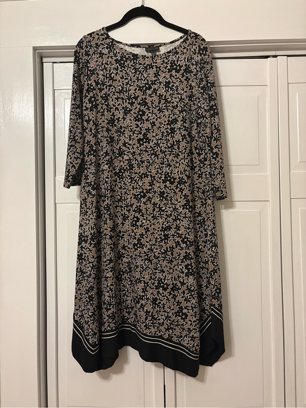 Jjill Women's Black and Beige Dress NWT